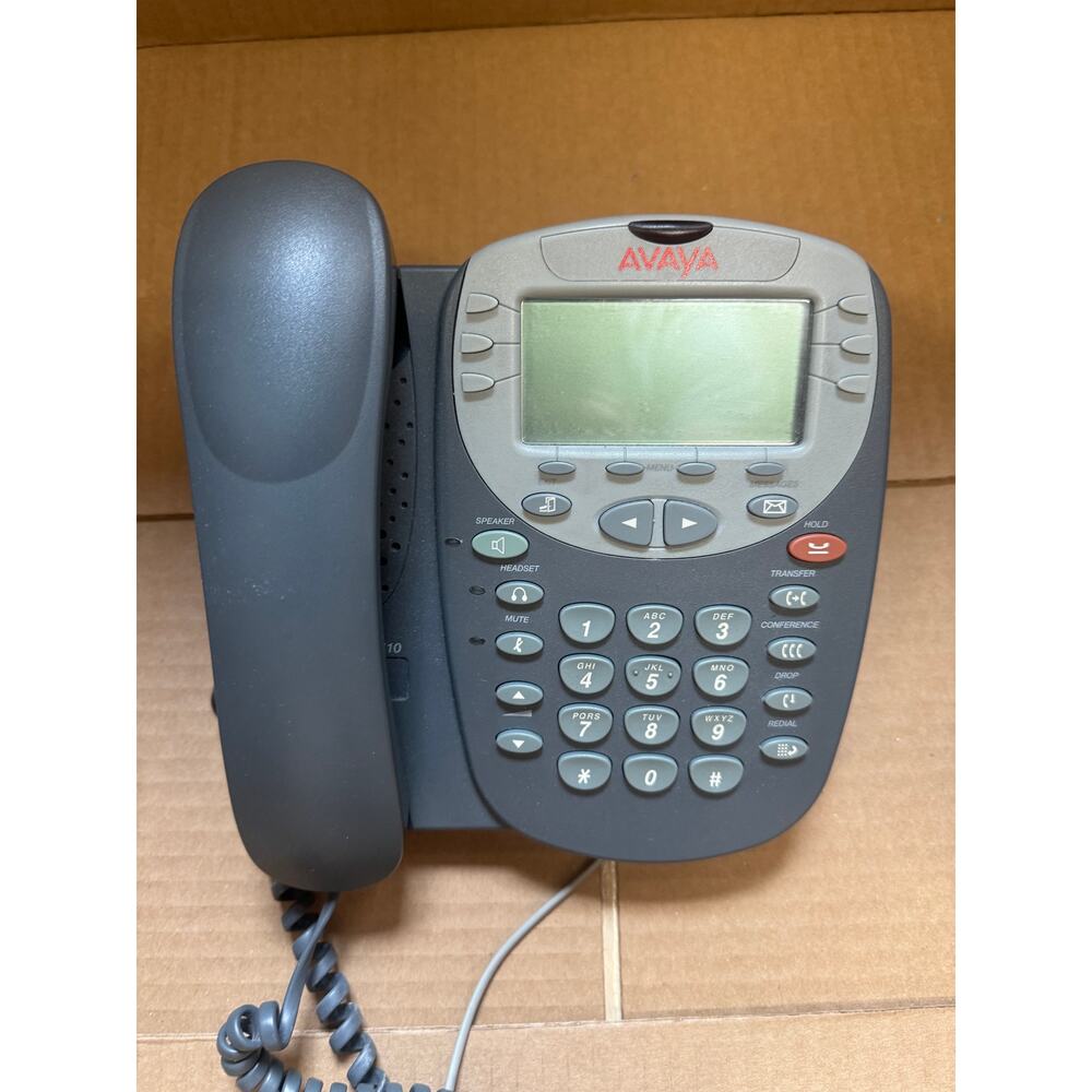 Lot of 5 Avaya 5410 Office Digital Display Desk Phone Telephone VOIP with Stands